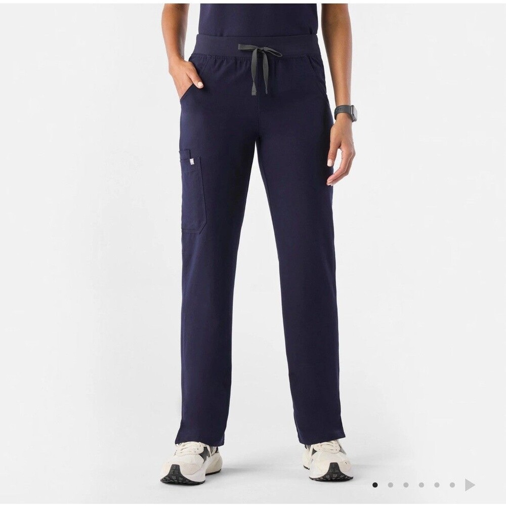 Figs Kade Cargo Scrub Pants Women's Size XXL 2XL (40x30.5) 4 Pocket T21004 Blue